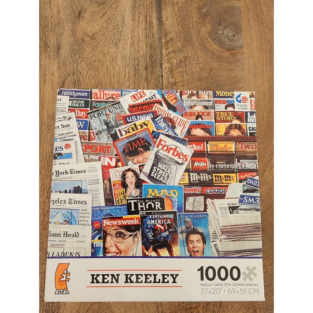 2012 Ken Keeley Newsstand Jigsaw Puzzle | 1000pcs | Ceaco | 27x20